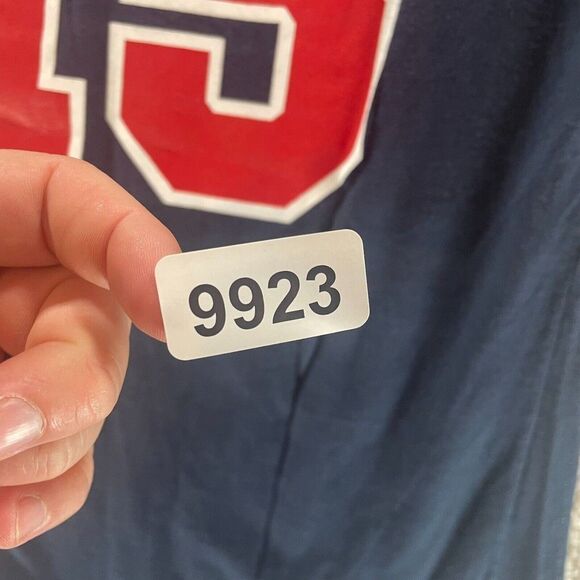 Speedo Shirt Womens Large Blue USA Swimming Kate Ziegler Cotton Casual Logo Crew - Picture 13 of 13